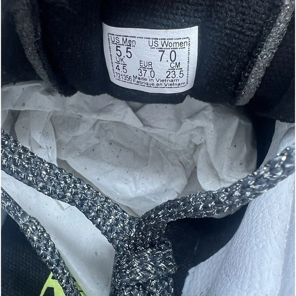 Vans Sk8-Hi Black Camo Glitter High‎ Top Shoes - Women's Size 7 Used